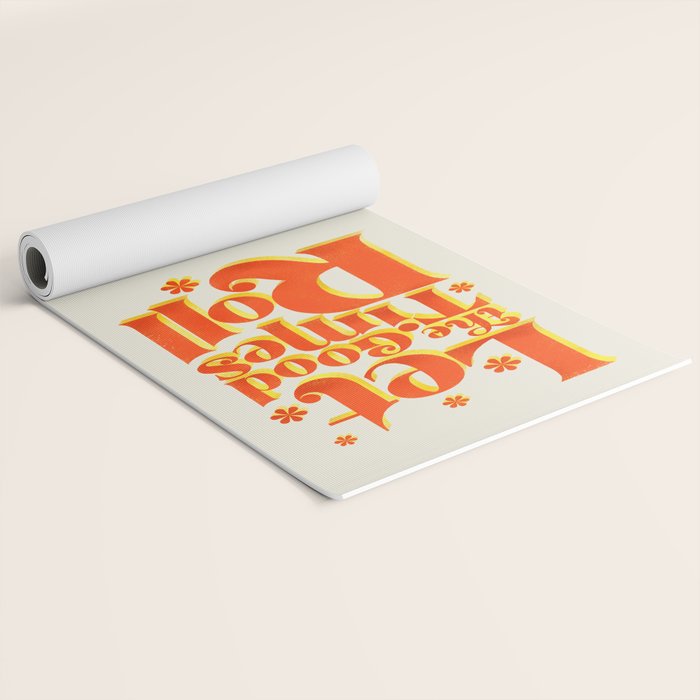 Let the good times roll - retro type Yoga Mat Gallery Image 2