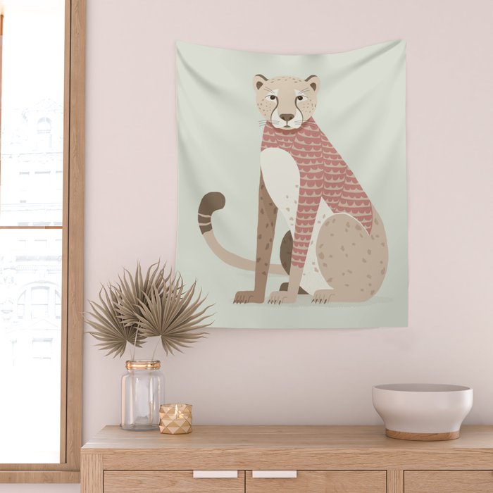Whimsical Cheetah Wall Tapestry Gallery Image 2
