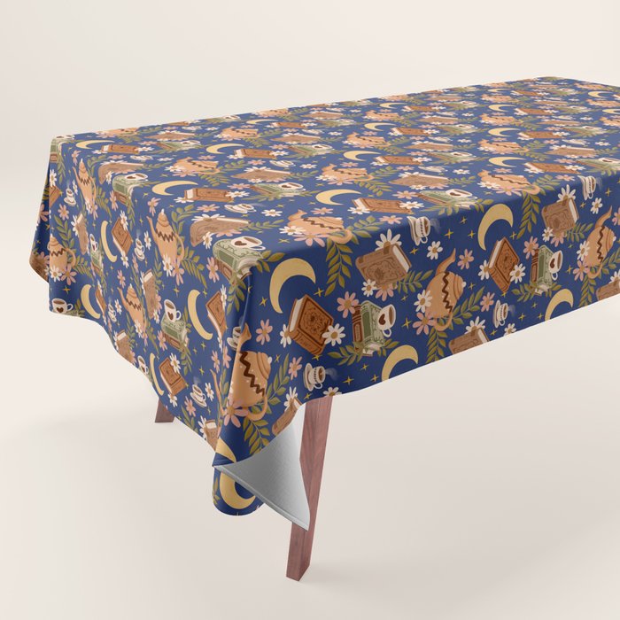 Cozy Evening In Blue Tablecloth Gallery Image 1
