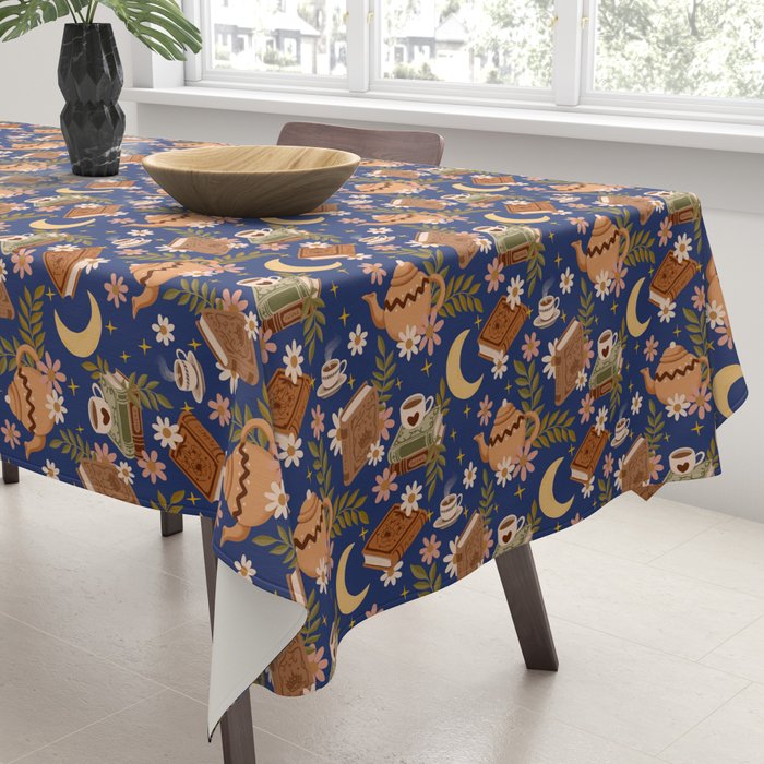 Cozy Evening In Blue Tablecloth Gallery Image 3
