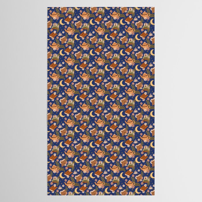 Cozy Evening In Blue Tablecloth Gallery Image 2