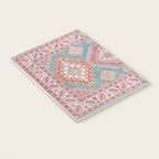 Marine Green Spiral Star Kazak Handmade Persian Rug Notebook Gallery Image 3