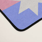 Checkered holiday pattern with stars Desk Mat Gallery Image 4