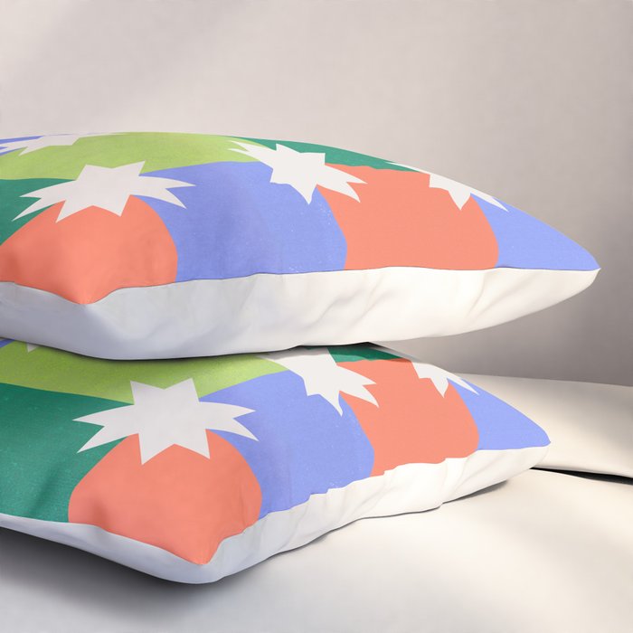 Checkered holiday pattern with stars Pillow Sham Gallery Image 3