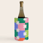 Checkered holiday pattern with stars Wine Chiller Gallery Image 1
