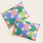 Checkered holiday pattern with stars Pillow Sham Gallery Image 3