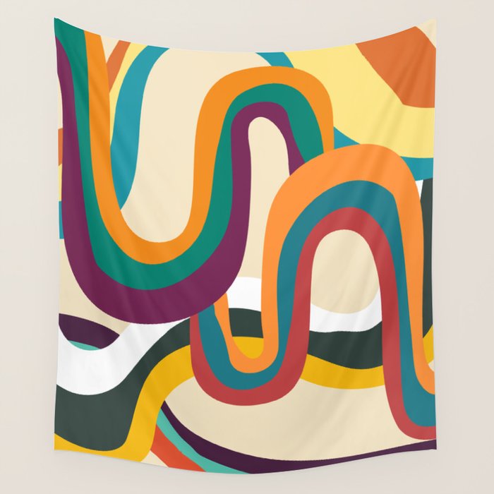 Groovy rainbow of doom Wall Tapestry Gallery Image 4