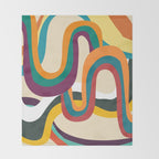 Groovy rainbow of doom Throw Blanket Gallery Image 2