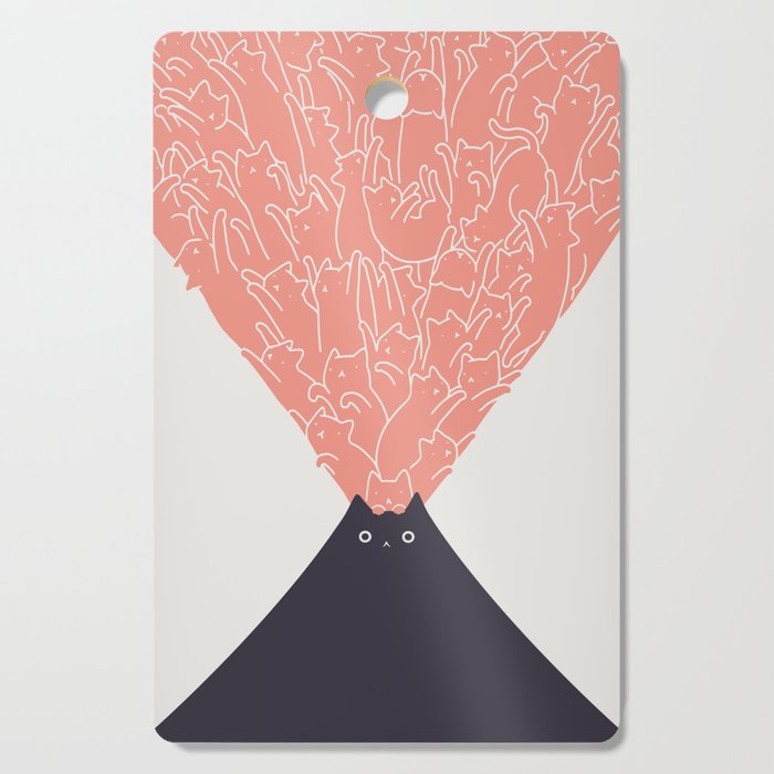 Cat Landscape 102: Vol-cat-no Cutting Board Gallery Image 1
