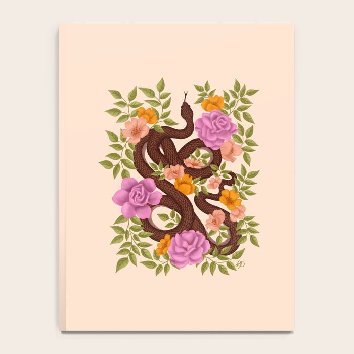 Year of the Snake-Garden Serpent in Bloom Notebook Gallery Image 4