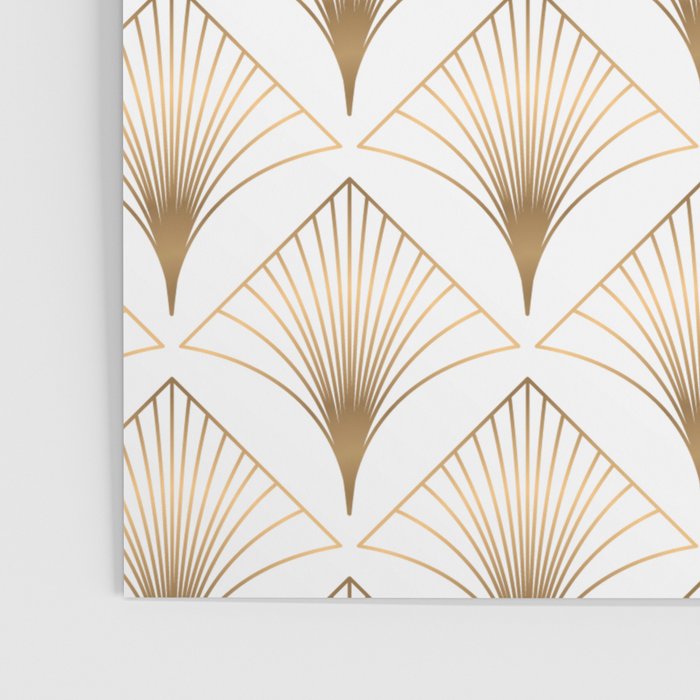 Art Deco Geometric Gold Pattern  Poster Gallery Image 3