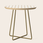 Art Deco Geometric Gold Pattern  Side Table Gallery Image 1