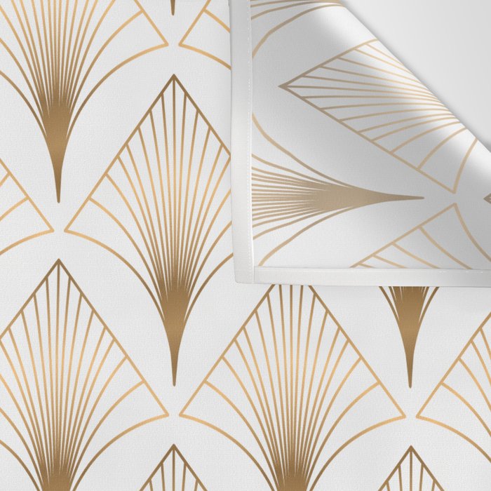 Art Deco Geometric Gold Pattern  Wall Tapestry Gallery Image 3