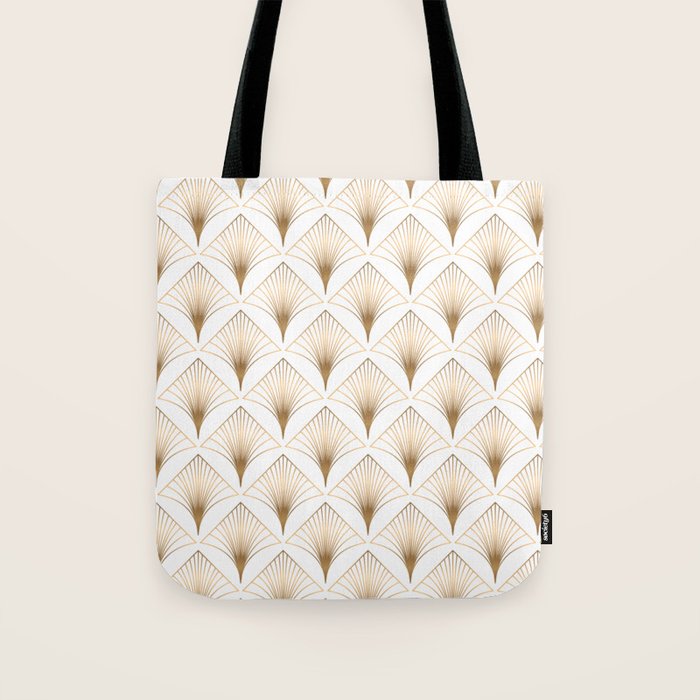 Art Deco Geometric Gold Pattern  Tote Bag Gallery Image 1