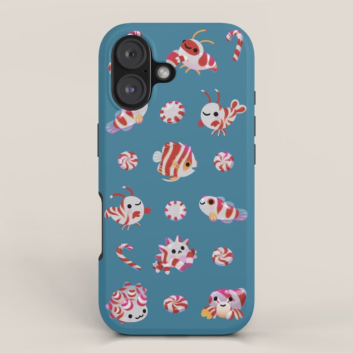 Sea Peppermint Candies iPhone Case Gallery Image 1