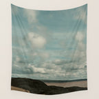 windswept clouds - cloudscape nature photograph bay of fundy Wall Tapestry Gallery Image 4
