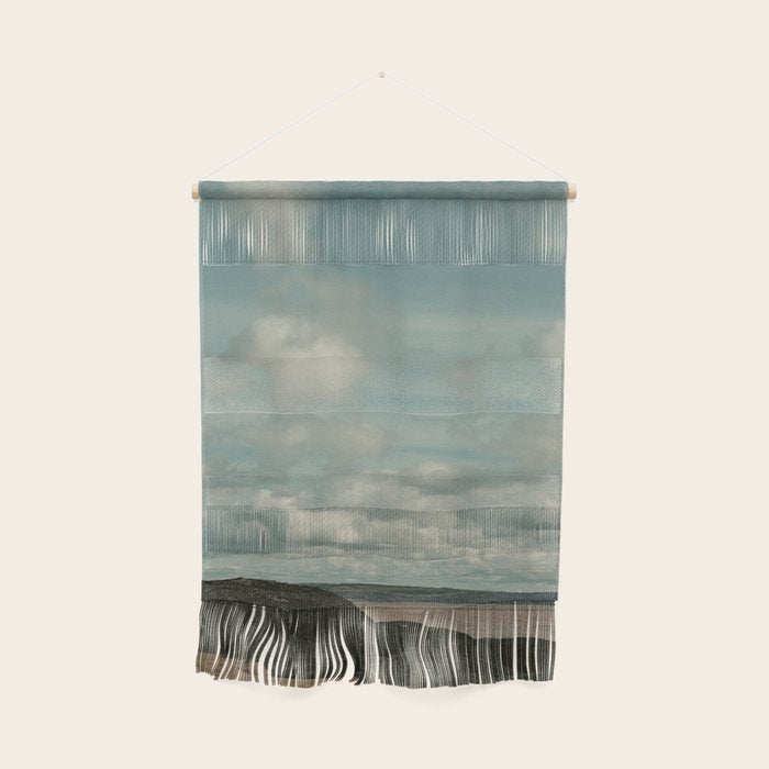 windswept clouds - cloudscape nature photograph bay of fundy Wall Hanging Gallery Image 1