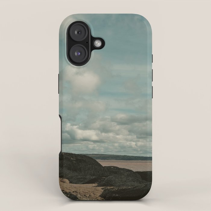 windswept clouds - cloudscape nature photograph bay of fundy iPhone Case Gallery Image 1