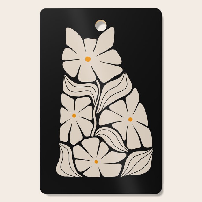 Cat and Plant 83 Cutting Board Gallery Image 1