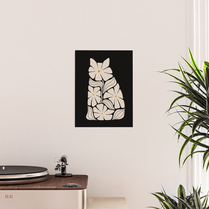 Cat and Plant 83 Poster Gallery Image 2
