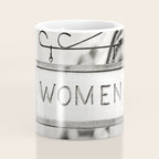 Ladies Room, Women's Restroom Sign Art, Black and White Bathroom Photo Coffee Mug Gallery Image 4