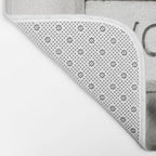 Ladies Room, Women's Restroom Sign Art, Black and White Bathroom Photo Bath Mat Gallery Image 2