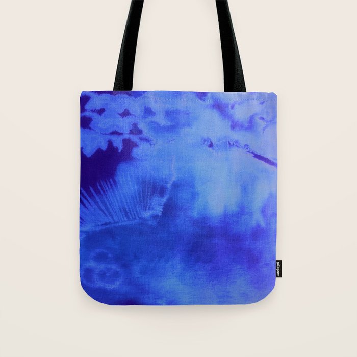 Abstract With a Vibe in Cobalt  Tote Bag Gallery Image 1