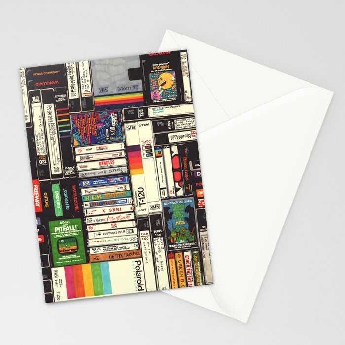Cassettes, VHS and Video Games Stationery Card Gallery Image 2