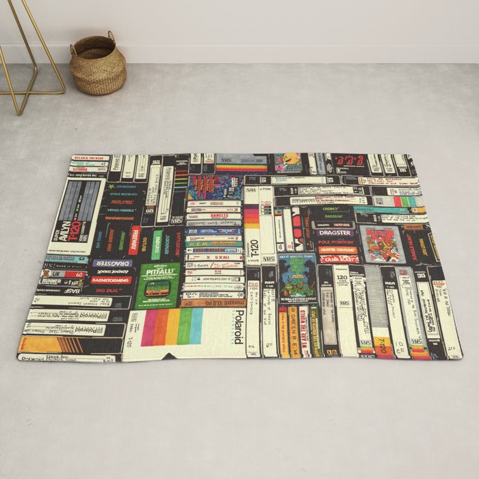 Cassettes, VHS and Video Games Rug Gallery Image 2
