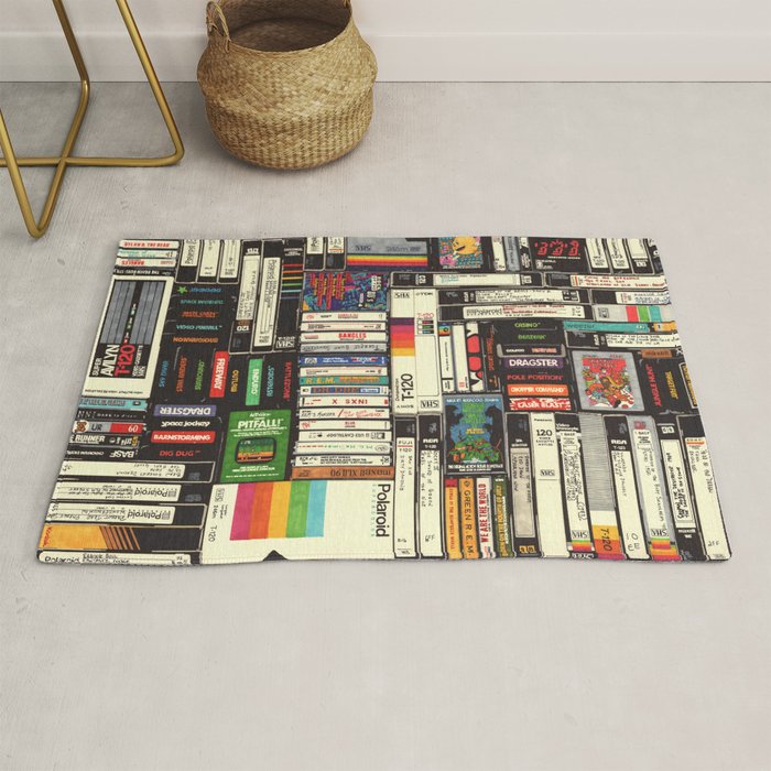 Cassettes, VHS and Video Games Rug Gallery Image 1