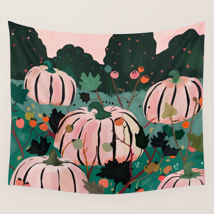 Pumpkin Patch  Wall Tapestry Gallery Image 4