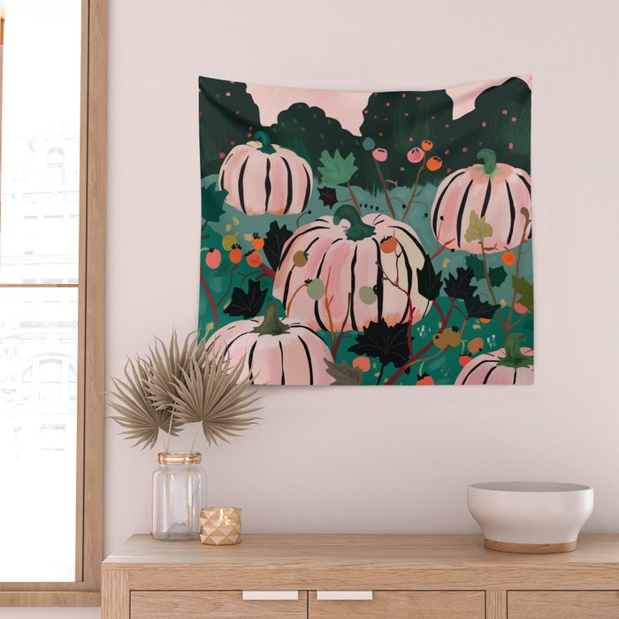 Pumpkin Patch  Wall Tapestry Gallery Image 2