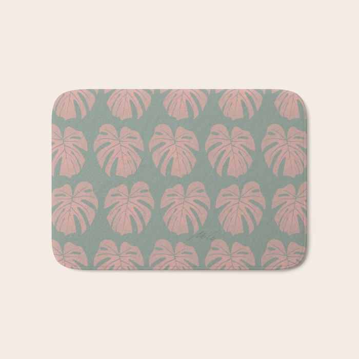 Monstera Jungle_01 Bath Mat Gallery Image 1