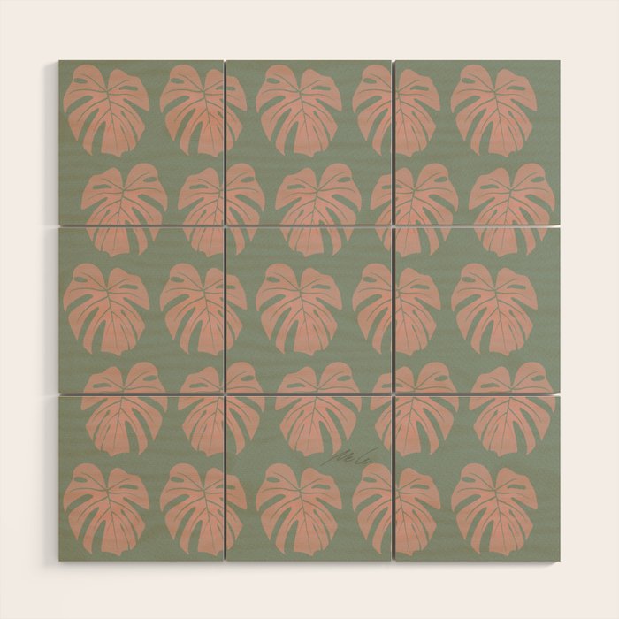 Monstera Jungle_01 Wood Wall Art Gallery Image 1