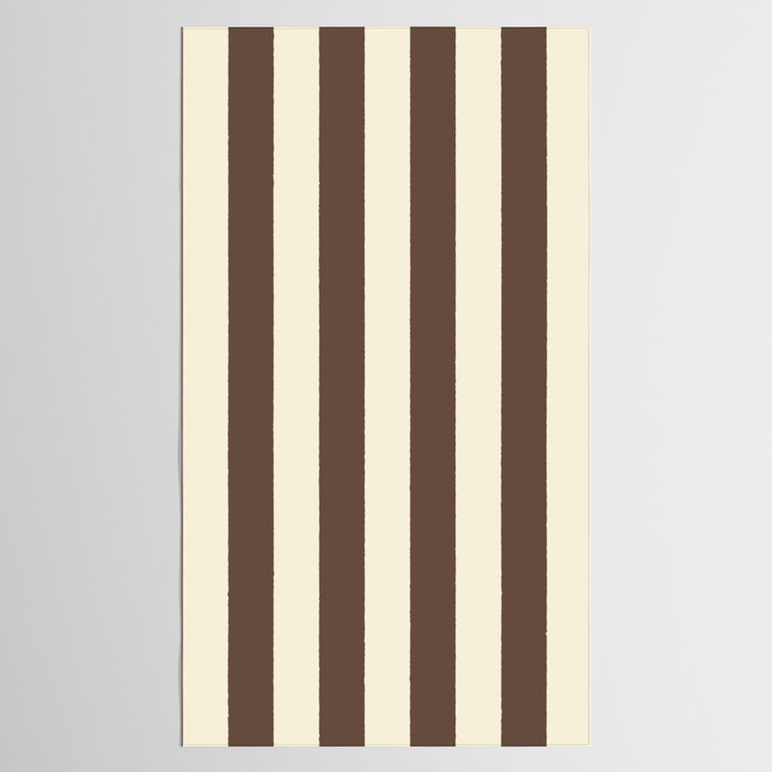 Stripes of Brown and Cream Tablecloth Gallery Image 2