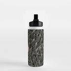 Black and White Woman Portrait  Water Bottle Gallery Image 2