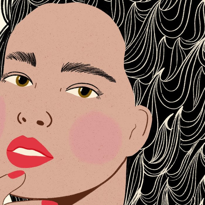 Black and White Woman Portrait  Coffee Mug Gallery Image 2