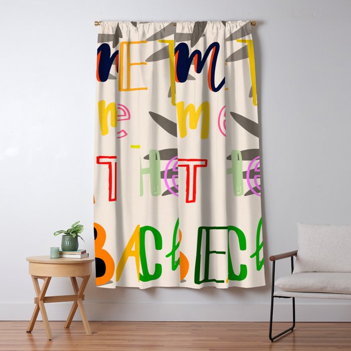 Meet Me at the Beach 2 Window Curtain Gallery Image 5