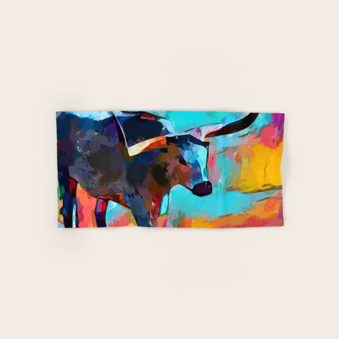 Texas Longhorn Bath Towel Gallery Image 1