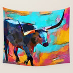 Texas Longhorn Wall Tapestry Gallery Image 4