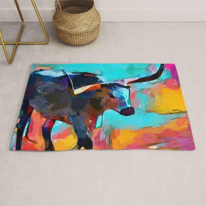 Texas Longhorn Rug Gallery Image 1