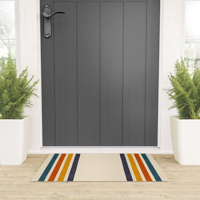 Blanket Stripe - classic Welcome Mat Gallery Image 3