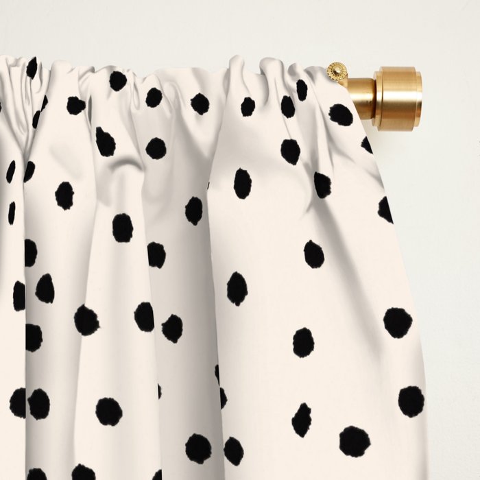 Simply dots - neutral  Window Curtain Gallery Image 2
