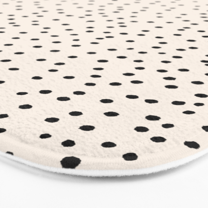 Simply dots - neutral  Bath Mat Gallery Image 3