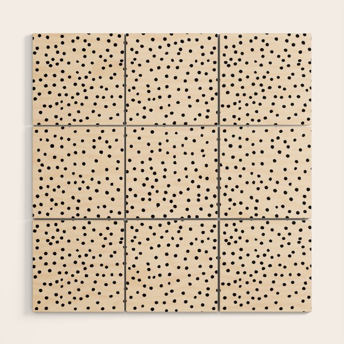 Simply dots - neutral  Wood Wall Art Gallery Image 1
