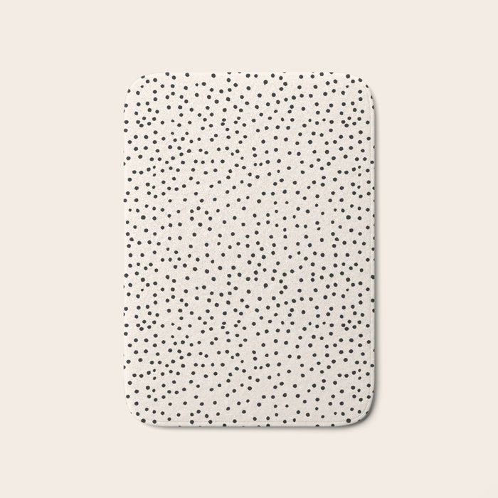 Simply dots - neutral  Bath Mat Gallery Image 1