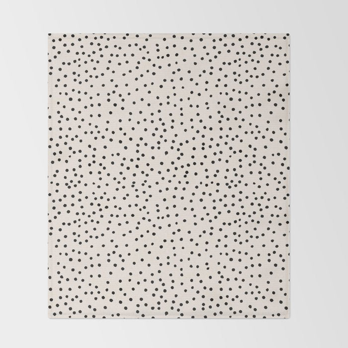 Simply dots - neutral  Throw Blanket Gallery Image 2
