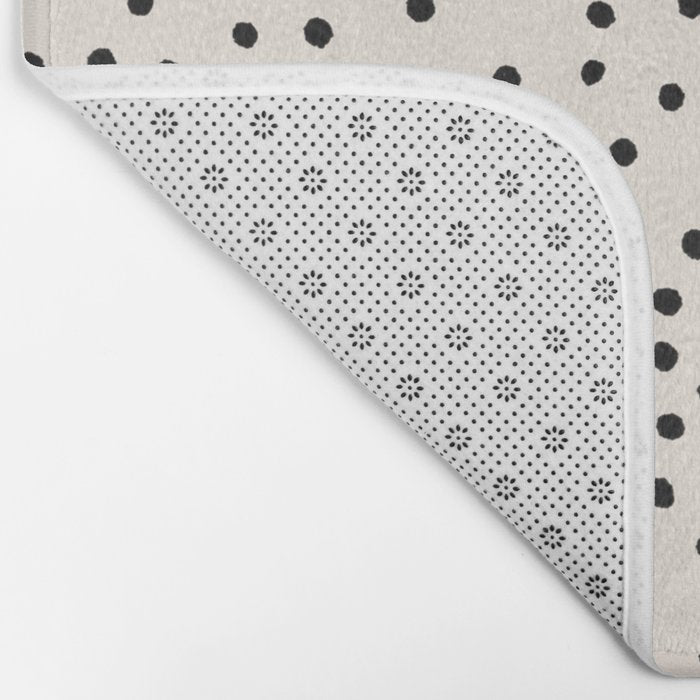 Simply dots - neutral  Bath Mat Gallery Image 2