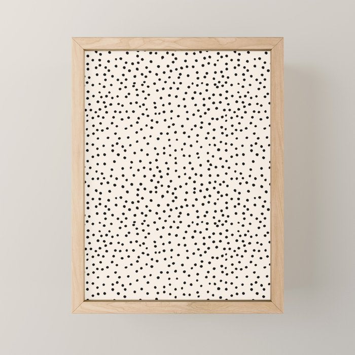 Simply dots - neutral  Mini Art Print Gallery Image 1