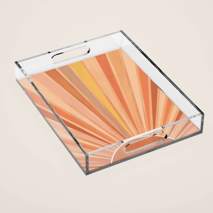Dessert Sunset Acrylic Tray Gallery Image 1